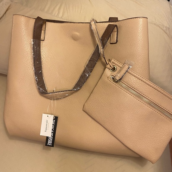 NWT Reversible Tote w/ Matching Wallet Bag - Picture 2 of 2